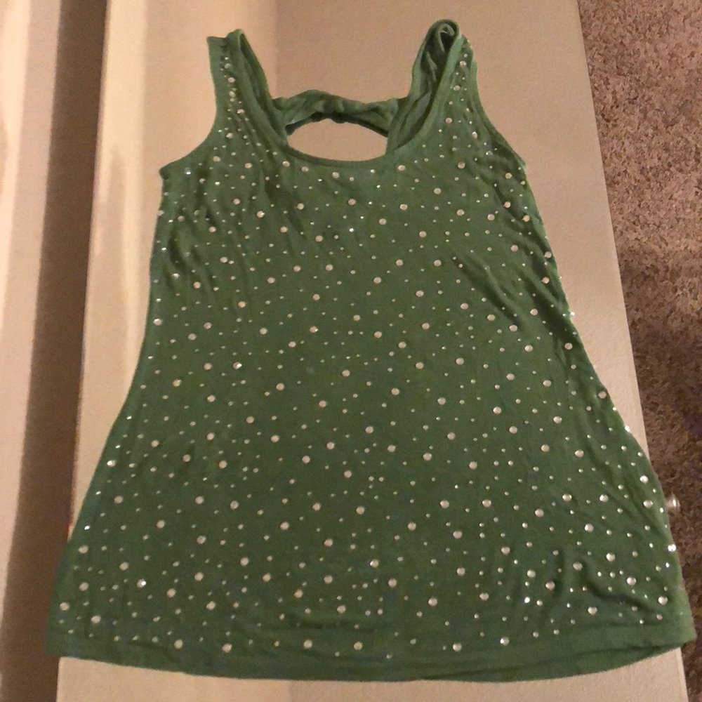 Women’s INC olive sleeveless top